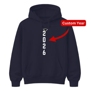 Personalised Vertical Graduation School Leavers Unisex Hoodie