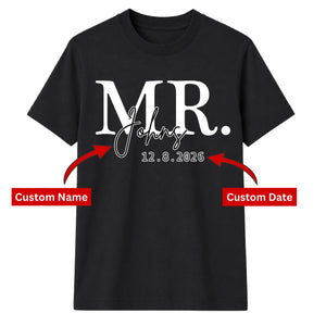 Personalised Wedding Gift Groom Unisex T-Shirt