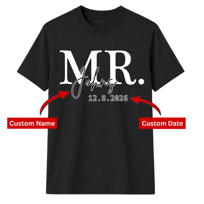 Personalised Wedding Gift Groom Unisex T-Shirt