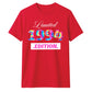 Personalised Year Limited Edition Birthday Unisex T-Shirt
