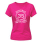 Personalised Year Officially Birthday Ladies Fit t-shirt