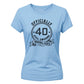 Personalised Year Officially Birthday Ladies Fit t-shirt