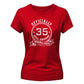 Personalised Year Officially Birthday Ladies Fit t-shirt