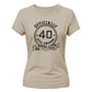 Personalised Year Officially Birthday Ladies Fit t-shirt