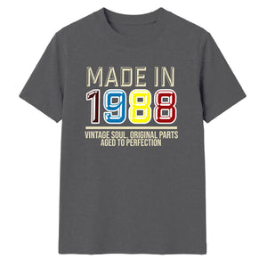 Personalized Birthday Gift T-Shirt | Vintage Year Birthday Design for Men & Women