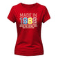 Personalised Year Vintage Birthday Ladies Fit t-shirt