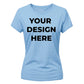 Personalised Your Design Here Printed Ladies T-Shirt