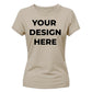 Personalised Your Design Here Printed Ladies T-Shirt