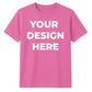 Personalised Your Design Here Printed Unisex T-Shirt