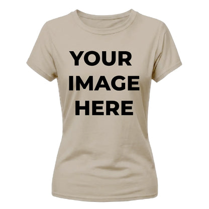 Personalised Your Image Here Printed Ladies T-Shirt