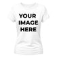 Personalised Your Image Here Printed Ladies T-Shirt
