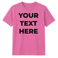 Personalised Your Text Here Printed Unisex T-Shirt