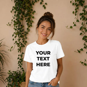 Personalised Your Text Here Printed Unisex T-Shirt