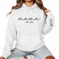 Mama Est year Kids Name Personalised Printed Mother Day Hoodie