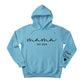 Mama Est year Kids Name Personalised Printed Mother Day Hoodie