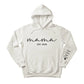 Mama Est year Kids Name Personalised Printed Mother Day Hoodie