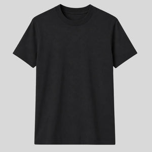 Plain Black T shirt | Mens Cotton Tshirt