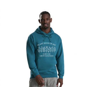 Plant Seeds Of Joy Wildflower Quote Graphic Unisex Hoodie