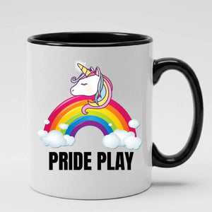 Play Unicorn Pride Mug, Best Gay Dad Ever Mug, Human Pride Mug, Gift for Pride Month, LGBTQ Mug