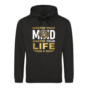 Powerful Master Your Mind Slogan Graphic Unisex Hoodie