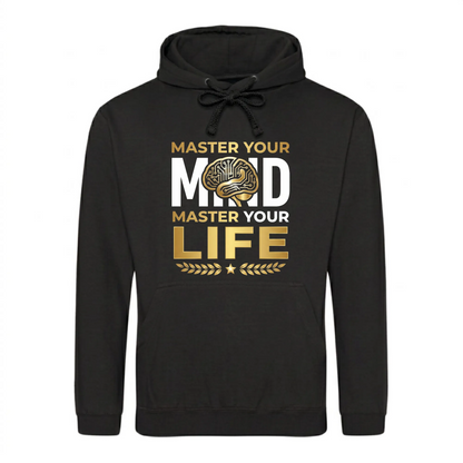 Powerful Master Your Mind Slogan Graphic Unisex Hoodie