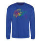 Pride Floral Script Wreath Pride Month Unisex Sweatshirt