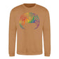 Pride Floral Script Wreath Pride Month Unisex Sweatshirt