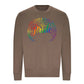 Pride Floral Script Wreath Pride Month Unisex Sweatshirt