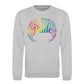 Pride Floral Script Wreath Pride Month Unisex Sweatshirt