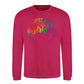 Pride Floral Script Wreath Pride Month Unisex Sweatshirt