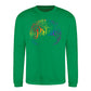 Pride Floral Script Wreath Pride Month Unisex Sweatshirt