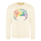 Pride Floral Script Wreath Pride Month Unisex Sweatshirt