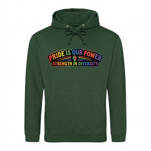 Pride Is Our Power Fist Unity Pride Month Unisex Hoodie
