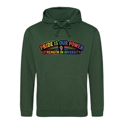 Pride Is Our Power Fist Unity Pride Month Unisex Hoodie