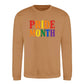 Pride Month Bold Rainbow Block Slogan Unisex Sweatshirt