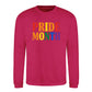 Pride Month Bold Rainbow Block Slogan Unisex Sweatshirt