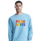 Pride Month Bold Rainbow Block Slogan Unisex Sweatshirt