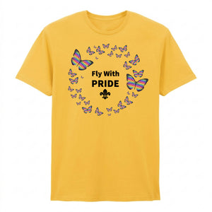 Pride Month Butterfly Circle Unisex T-Shirt Style