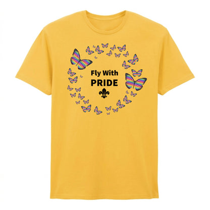 Pride Month Butterfly Circle Unisex T-Shirt Style