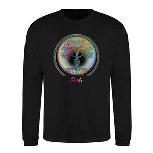 Pride Month Celestial Tree of Life DNA Unisex Sweatshirt