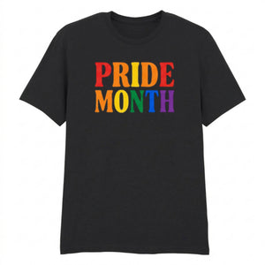 Pride Month Statement Rainbow Typography Unisex T-Shirt Pride Day LGBTQ
