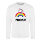Pride Play Unicorn Clouds Pride Month Unisex Sweatshirt