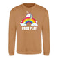 Pride Play Unicorn Clouds Pride Month Unisex Sweatshirt