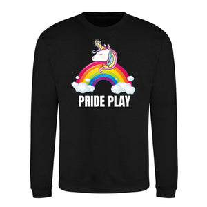 Pride Play Unicorn Clouds Pride Month Unisex Sweatshirt