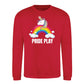 Pride Play Unicorn Clouds Pride Month Unisex Sweatshirt