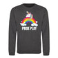 Pride Play Unicorn Clouds Pride Month Unisex Sweatshirt