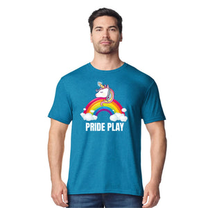 Pride Play Unicorn Rainbow Cloud Magic Unisex T-Shirt