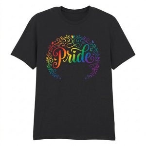 Pride Script Circle Simple Style Casual Unisex T Shirt Pride Day LGBTQ