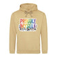 Proudly Myself Floral Rainbow Pride Month Unisex Hoodie