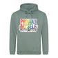 Proudly Myself Floral Rainbow Pride Month Unisex Hoodie